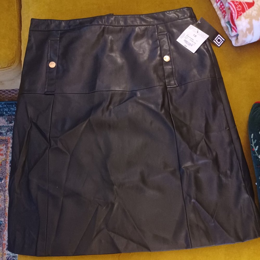 Liz Claiborne Leather Look Skirt - NWT